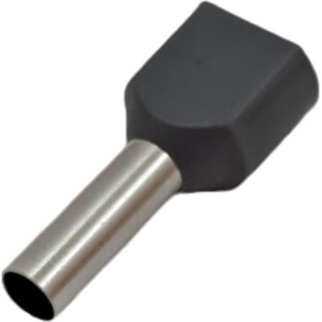 Terminal Puntera para cable 2 cables de 2,5 mm2 TE2508 (Bolsa 100 unidades)