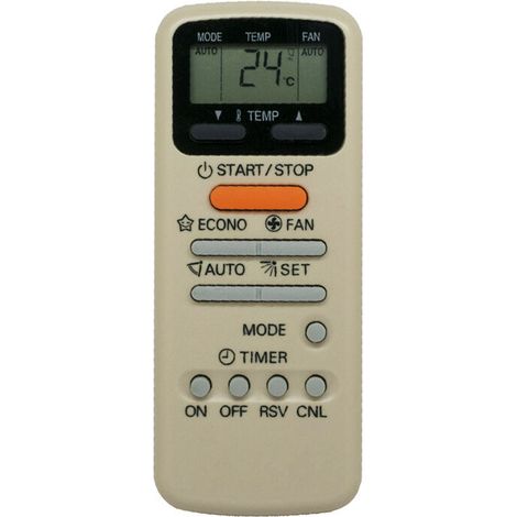 Ersatzfernbedienung für Klimaanlagen, kompatibel mit Toshiba WH-E1NE, WH-D9S, WC-E1NE und KT-TS1. (1/4)