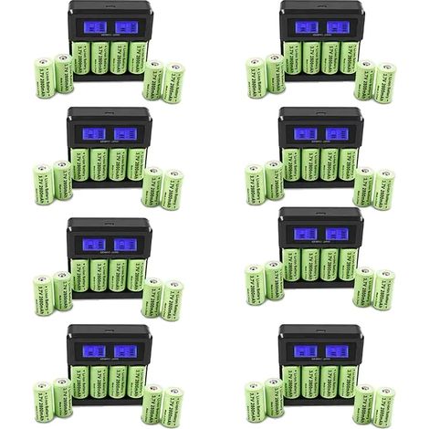 Batterie rechargeable, 3.7V, 2800mAh, 64xBatterie 32Chargeur, 3.7V (1/2)