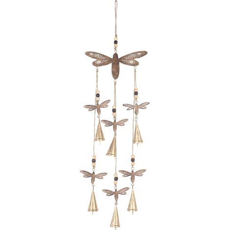 Mobile decorativo a forma di libellula per interni - Mobile sospeso in legno in stile etnico - Decorazione per la casa e il giardino (1/4)