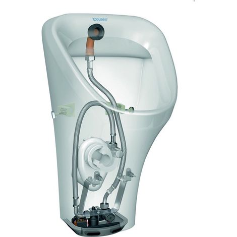 Urinoir DU Durastyle, entrée arrière pour connexion batterie, avec moustiquaire, blanc, HYG