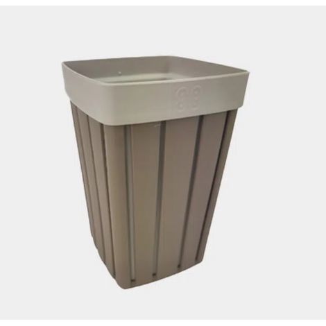 Portaspazzolino Bicchiere Doga Accessorio Bagno Cappuccino 7,5 x 7,5 x 12 cm (1/2)
