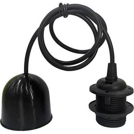 Pendente Cuval E27 1M Nero