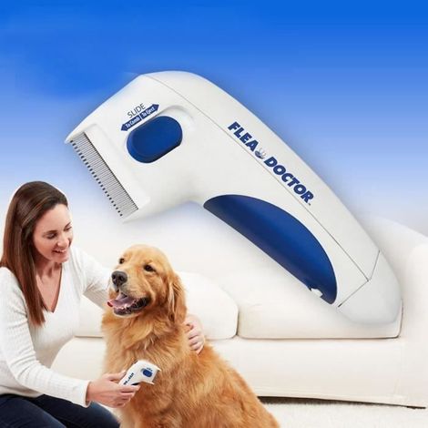 Nouveau peigne de toilettage d\'animaux domestiques de brosse de nettoyage de puces Acarien électrique-Ywey (1/5)