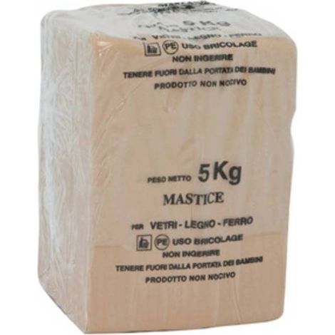 20 x MASTICE P/VETRI BIANCO DA 5 KG