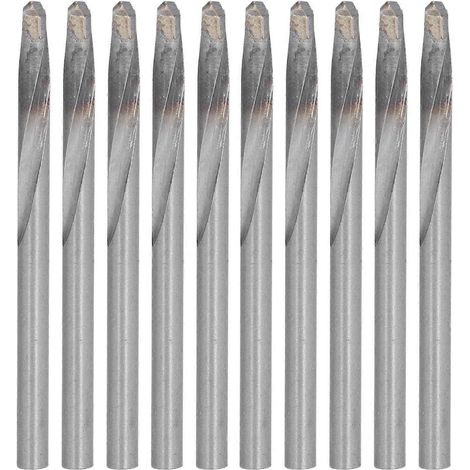 10 forets hélicoïdaux en carbure de tungstène pour acier inoxydable, diamètre 5,5 mm
