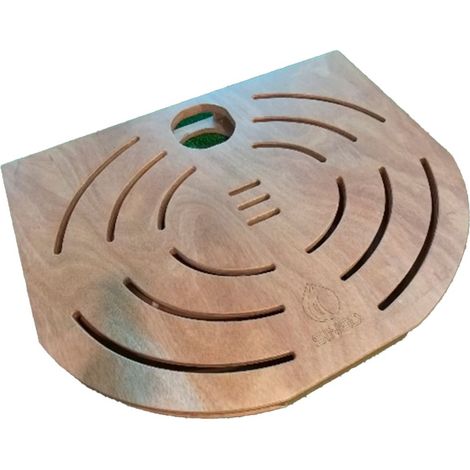 Sined Pedana c Box Singola Pedana Legno Okume Marino Per Una Doccia Inox Con Cbox Marrone