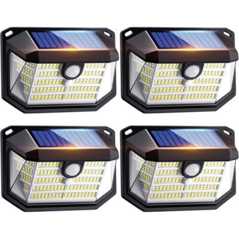 Solar Lights Outdoor, [230LED+2000LM+270°] Outdoor Solar Lights, 3 Modes Solar Lights Outdoor Motion Sensor Outdoor, 2200mAh IP65 Solar Spotlights Outdoor Led Flood Light (1/5)