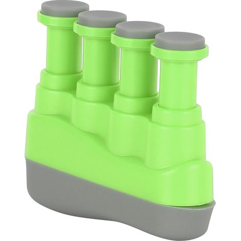 Renforceur de doigts, entraînement à la gâchette, appareil d'exercice de préhension ergonomique en silicone vert (1/5)