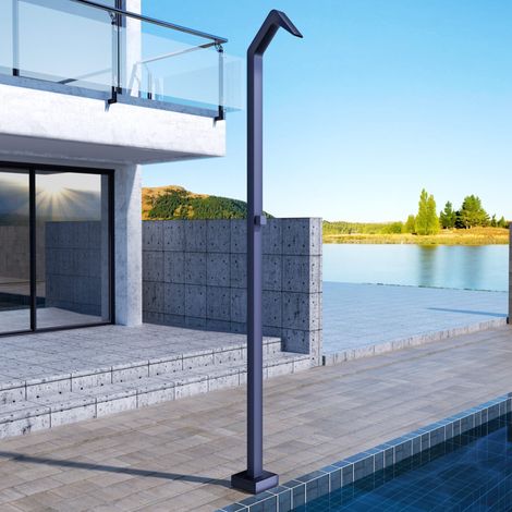 Imex -  Ducha Piscina Exterior Acero S.316 Azul Serie  Niagara