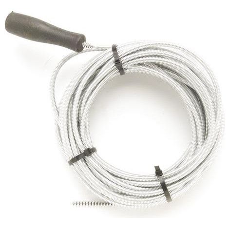 Furet déboucheur de canalisation à ressort 7 mm – Longueur 10 m – Pour espaces confinés – Coupe nette sans éclat – Toolland