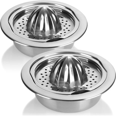2x Presse-agrumes, Acier inoxydable, Bec verseur, Agrumes, Cuisine (1/5)