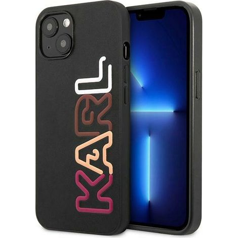 Karl Lagerfeld iPhone 13 mini Hülle, Multipink Schwarz (1/5)