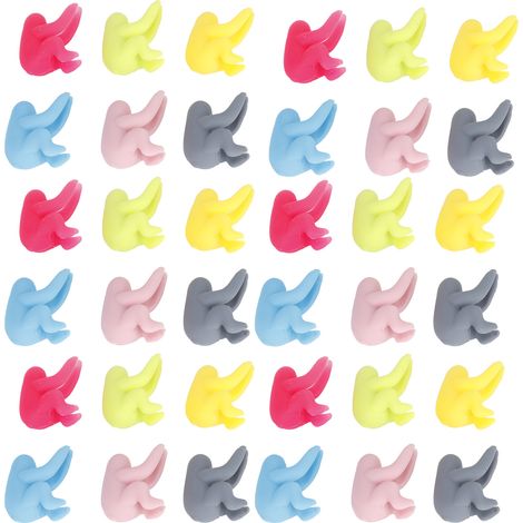 5 ensembles marque-verre en silicone vin sirop liquide animaux mignons étiquettes pour verres à vin fête bar accessoire 6 pcs/set