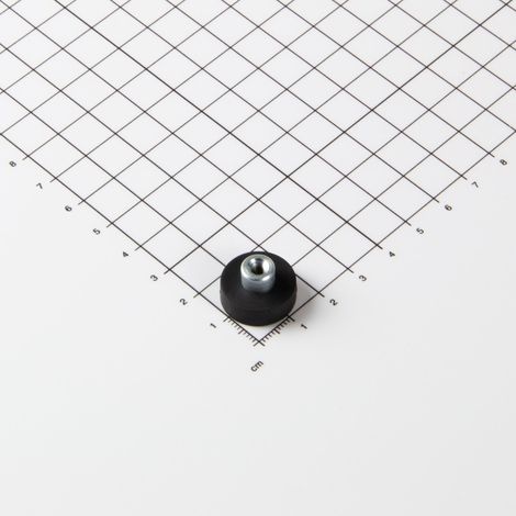 Magna-C Gummiertes Magnetsystem Ø18x6mm mit Gewindebuchse (1/4)