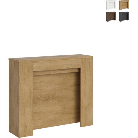 Ausziehbare Konsole 90x25/211 cm Kiba Eiche Natur