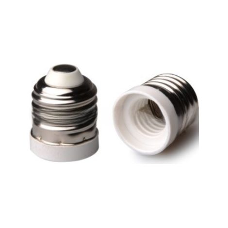 Adaptateur E27 vers E14 - Pour Ampoules LED et Basse Consommation - Puissance Max 25 W - Lot de 5 (1/5)