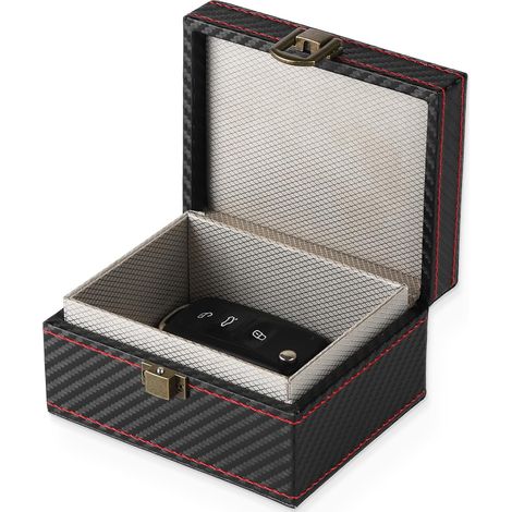 Boîtier de blocage de signal pour clé de voiture, protection de porte-clés, cage de blocage RFID - Petit : 11,5 x 9 x 6,2 cm (1/5)
