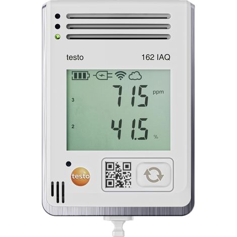 testo 0572 1626 162 IAQ Multi-Datenlogger  Messgröße CO2, Luftdruck, Temperatur, Luftfeuchtigkeit 0