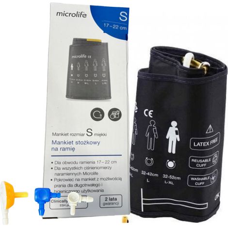 Brazalete Microlife S (17-22 cm) para niños de 3, 4 y 5 años. (1/2)