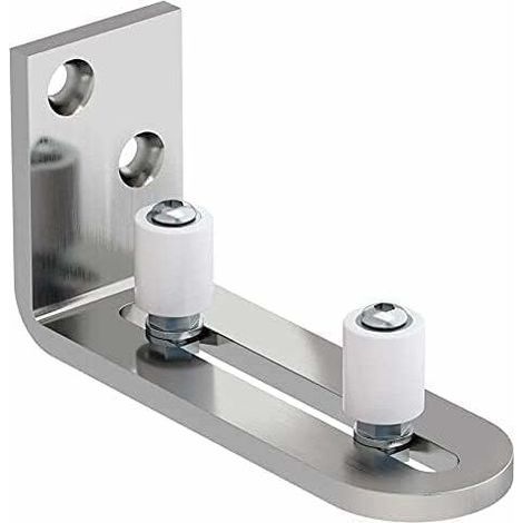 Adjustable stainless steel floor guide – Stable support for sliding doors – Quick 10-minute installation – Satin finish (1/5)
