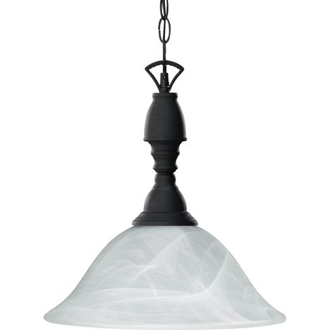Suspension COUNTRY cuivre patiné verre Ø33,5 E27 RL (1/4)