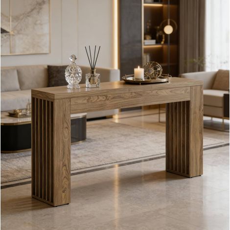Mesa centro MDF marrón 150 cm OKMYHOME (1/5)