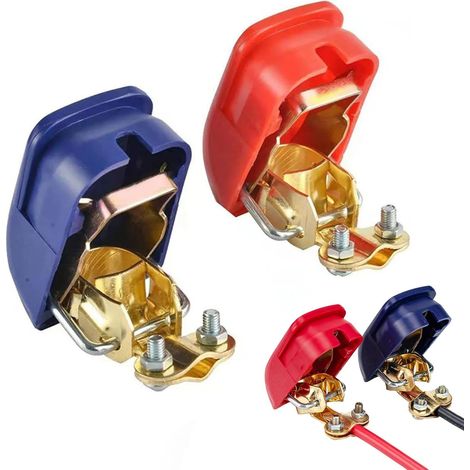 Cosses Batterie Serrage Rapide, Pinces De Bornes De Batterie À Dégagement Rapide, Borne De Batterie À Fermeture Rapide, Bornes De Batterie Connecteurs, Libération Rapide, Pour Voiture, Camion, Bateau (1/5)
