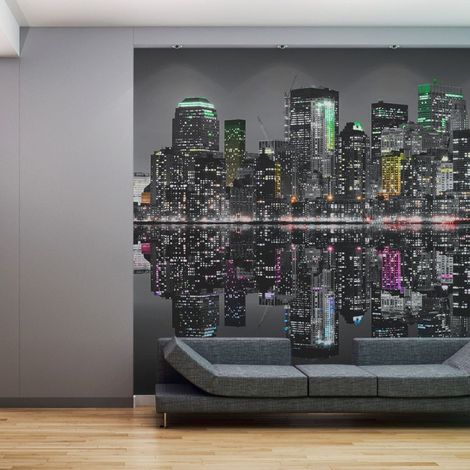 Papier Peint XXL "Lieu Où Les Rêves Deviennent Réalité NYC" 270x550cm (1/2)