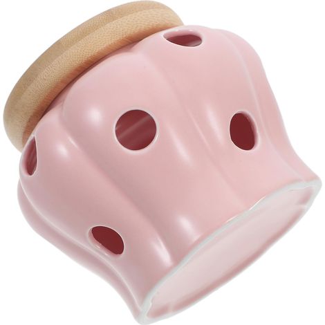 à ail en céramique OUNONA avec couvercle ventilé et anti