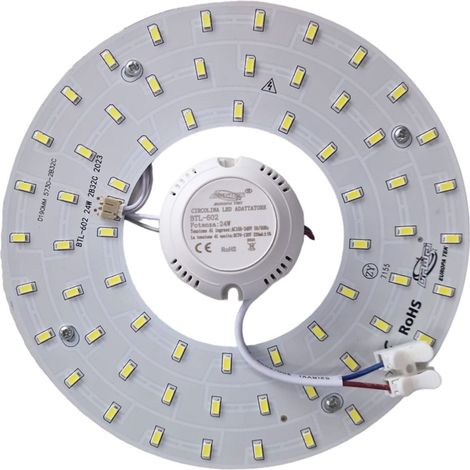 Circolina LED SMD 24W Corona Luce Calda 3000K Sostituzione Plafoniera BTL-602 DR (1/5)