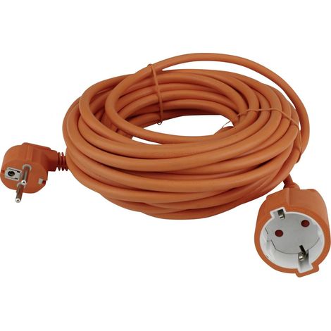 Unitec Verlängerungskabel Innen 10 Meter H05VV-F3G1,5, orange Verlängerungskabel (1/2)
