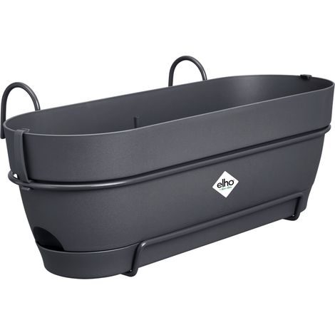 Elho Vibia Campana Trough Allin1 50 Anthracite Fioriera Rettangolare