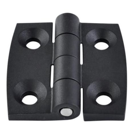 Charnière Carrée 60X60 nylon noir - 1 pièce (1/2)