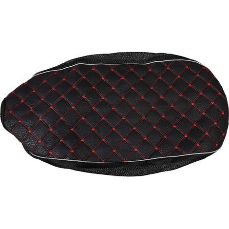 Housse de selle de moto 3D alvéolée, protection solaire, isolation thermique, tissu en maille respirante et antidérapante, coussin pour scooter/cyclomoteur, noir (XL)-L (1/3)