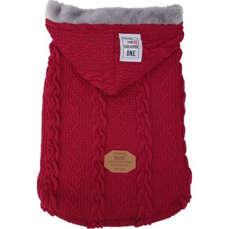Warmer Strickpullover für den Winter – Kapuzenpullover mit praktischen Knöpfen, schützendem Kragen, Unisex, leicht ab 105 g (1/5)