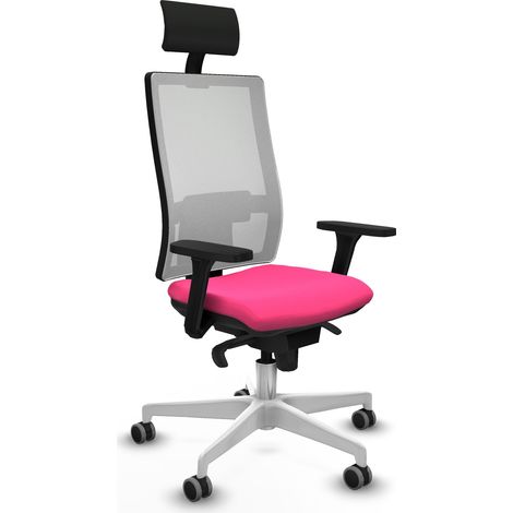 Silla de oficina piqueras y crespo Horna blanco cuero sintético (1/5)