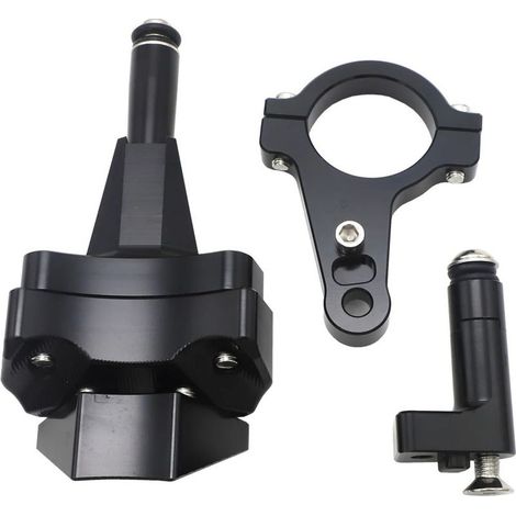 Pièces de modification pour moto : support de règle en titane Kawasaki Ninja 400 18-22 avec amortissement stabilisateur directionnel.