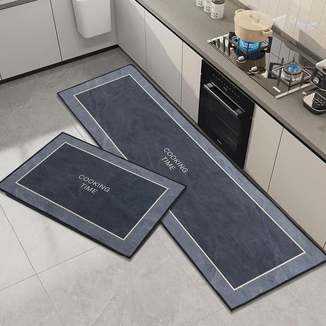 Kitchen Mat, Kitchen Floor Mat, Black, 40 x 60 x 40 x 120 cm (1/4)