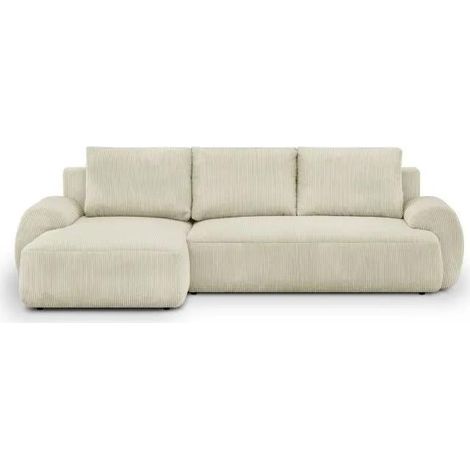 Alom MILO Ecksofa ausziehbar beige 3 Plätze