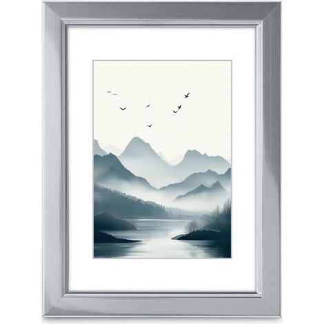 Cadre photo - HAMA - Chill - Argenté - Plastique & verre poli - 13 x 18 cm
