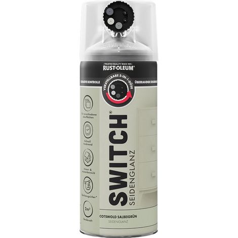Rust-Oleum Sprühlack Switch 400 ml salbeigrün seidenglanz Lackspray