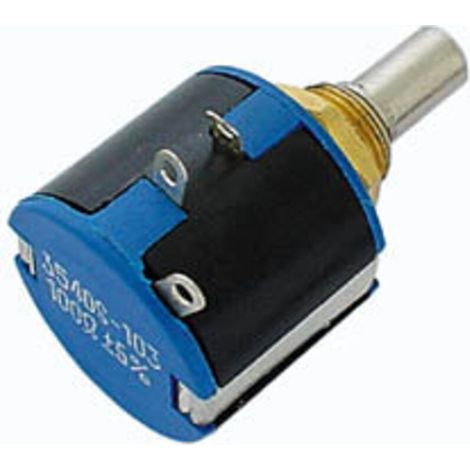 Potentiomètre 10 Tours - 20 KΩ - 2 W - Tolérance ±5 % - Pour Contrôle Précis de Résistance - 1 Pièce (1/2)