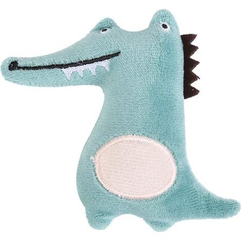 Jouet Chat - Crocodile En Peluche Avec Herbe À Chat - Pour Mâcher Et Stimuler - 9,5 X 9,5 Cm - 1 Pièce