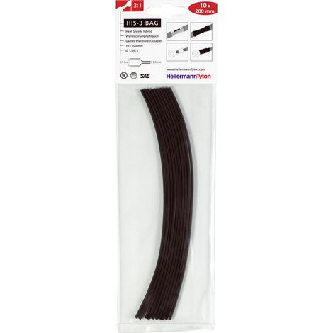 HellermannTyton 308-30151 Schrumpfschlauchsortiment 1.50 mm 0.50 mm Schrumpfrate:3:1 10 St. (1/2)