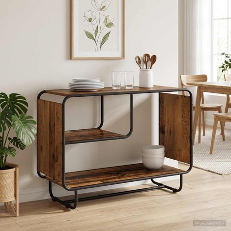 Aparador Madera envejecida 93.5 x 37.5 x 64.5 cm (1/4)