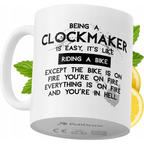 Tazza per orologiaio Divertente Tazza da caffè/tè con testo divertente e umoristico, grafica Tazza per compleanni, onomastici e festività Tazza premium per occasioni speciali per casa, ufficio, lavoro (1/5)