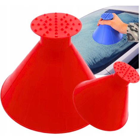 Konischer Eiskratzer für Autos 2 in 1 Kunststoff + Trichter