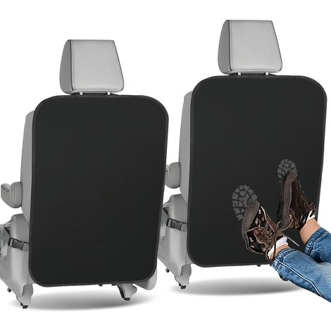 Lot de 2 tapis de siège de voiture - Protection imperméable pour siège arrière - Anti-saleté - Organiseur réglable pour siège arrière de voiture pour protéger de la saleté, de la boue et des (1/5)