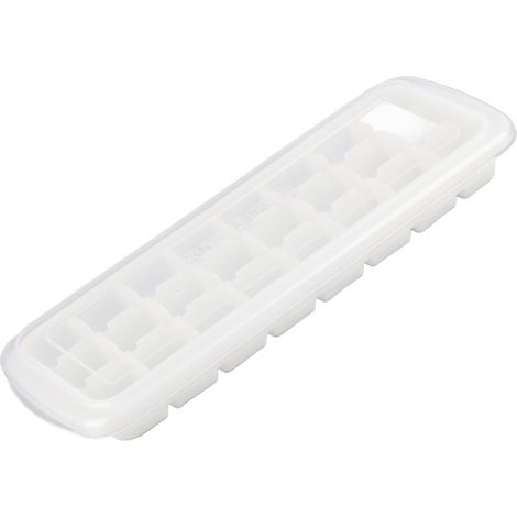 Moule à glaçons à 24 alvéoles avec couvercle hermétique, en silicone souple de qualité alimentaire. (1/5)